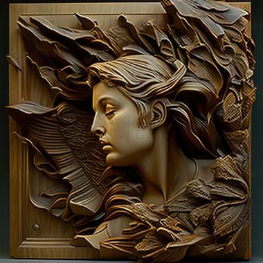 3D модель Даффі Шерідан, американський художник (STL)